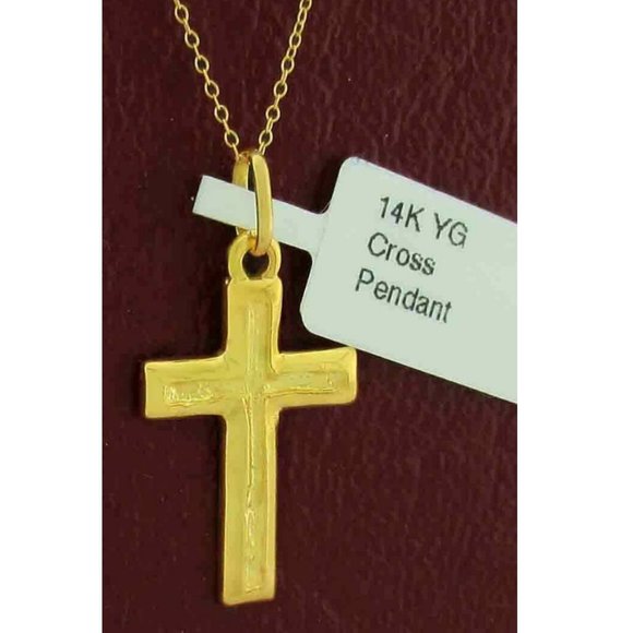 Cross Pendant 14k Yellow Gold